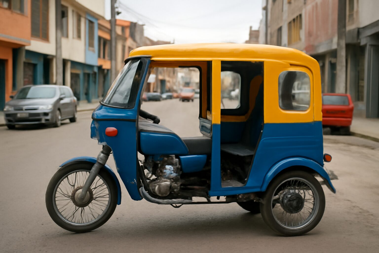 Bajaj RE GLP 2019 - Huancapon - Cabina del conductor